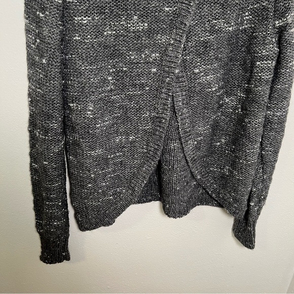 Banana Republic Crewneck Sweater Steel Gray Silver Metallic - Picture 10 of 13